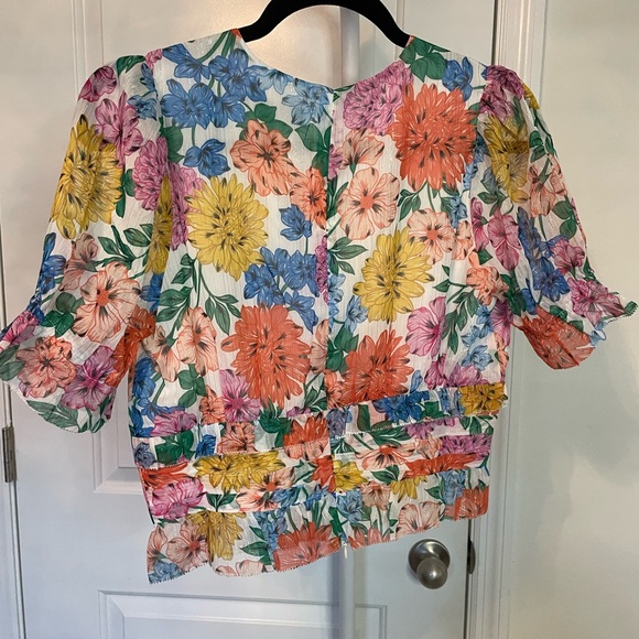 Adelyn Rae Floral Wrap Top - Multicolor - Picture 4 of 7
